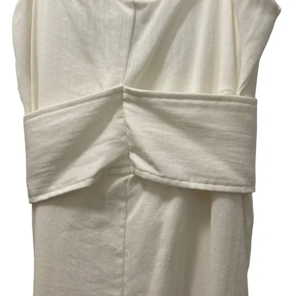 Aqua White Linen- Blend Dress- NWT- STUNNING!!! - Picture 3 of 7